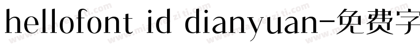hellofont id dianyuan字体转换